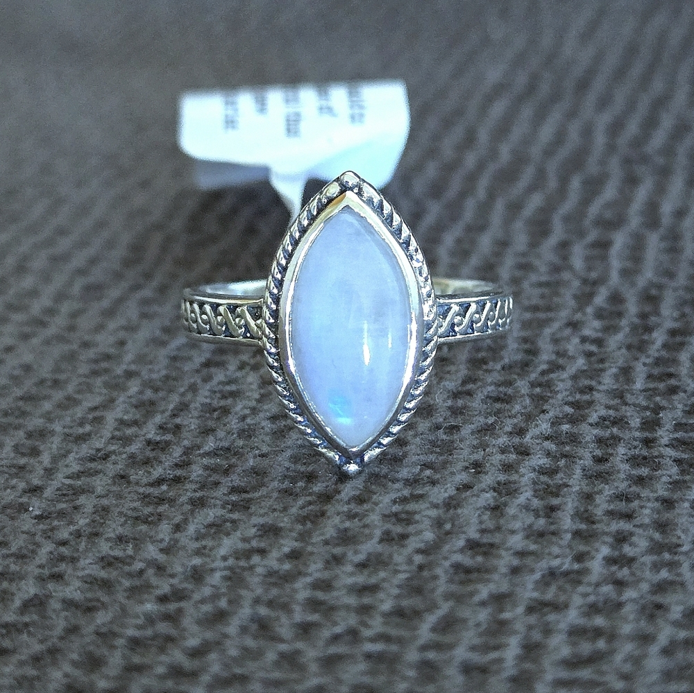 Shivam Rainbow🌈 Moonstone🌙 Marquise Ring💍 - NWT - Picture 3 of 16